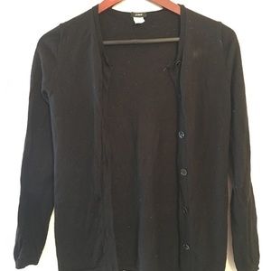 J Crew Black Cardigan